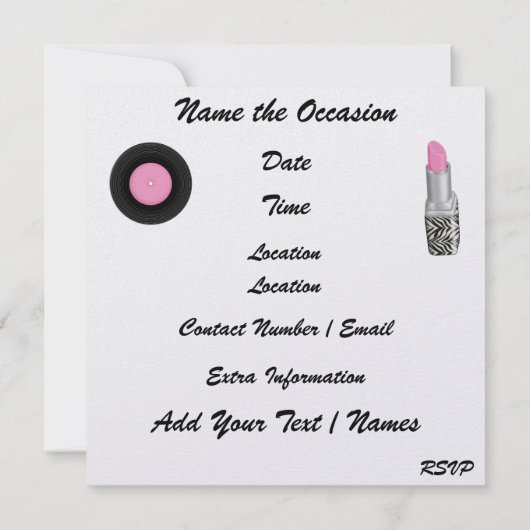 Invitation Rockin' for the Cure - SRF (Dos)