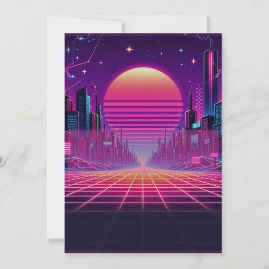 Invitation Rockin Vaporwave (Dos)