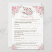 Invitation Rocking Horse Pink Pampas Baby Pass Jeu du Prix (Devant)