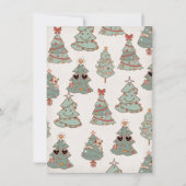 Invitation Rockin's Christmas Tree Hippie Retro Party (Dos)