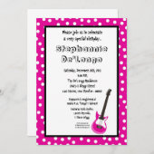 Invitation Rockstar 5x7 (Devant / Derrière)