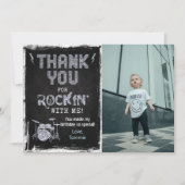 Invitation Rockstar Rocker Chalk Grunge (Devant)