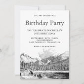 Invitation Rocky Mountain Sketch fête d'anniversaire (Devant)