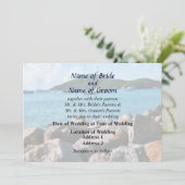Invitation Rocky Shore St. Thomas Produits Mariages (Debout devant)