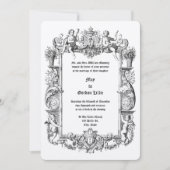 Invitation Rococo baroque Cherubs 17ème siècle Frame Border (Devant)