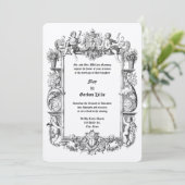 Invitation Rococo baroque Cherubs 17ème siècle Frame Border (Debout devant)