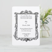 Invitation Rococo baroque Frontière du XVIIe siècle (Debout devant)