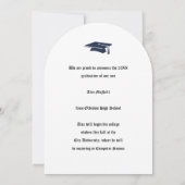 Invitation Rococo Cartouche Photo Template Graduation (Dos)