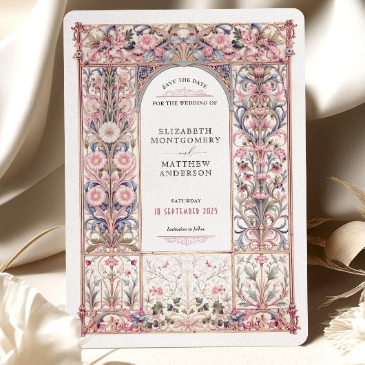 Invitation Rococo Enregistrer le Mariage de date