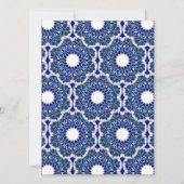 Invitation Rococo Indigo magnifique (Dos)