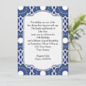 Invitation Rococo Indigo magnifique (Debout devant)