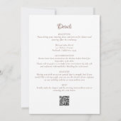 Invitation Rococo Monogram Crest All in One Mariage (Dos)