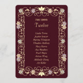 Invitation Rococo Revival Elegant Vintage Floral Wedding (Devant)