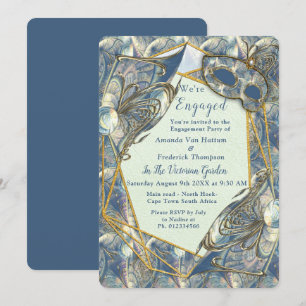 Invitation Rococo Rich Romantic Gold Reliefs & Masques