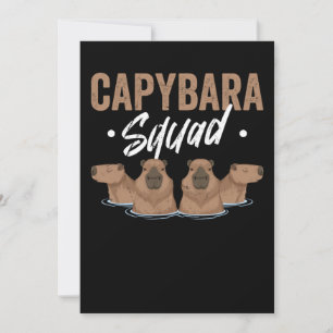Invitation Rodent Capybara de l'équipe animale