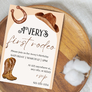Invitation Rodeo Birthday Party