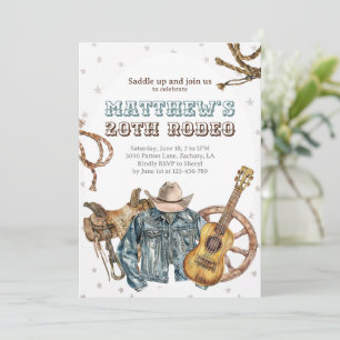 Invitation Rodéo Cowboy Adolescent
