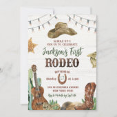 Invitation Rodeo Cowboy Première fête d'anniversaire Invitati (Devant)