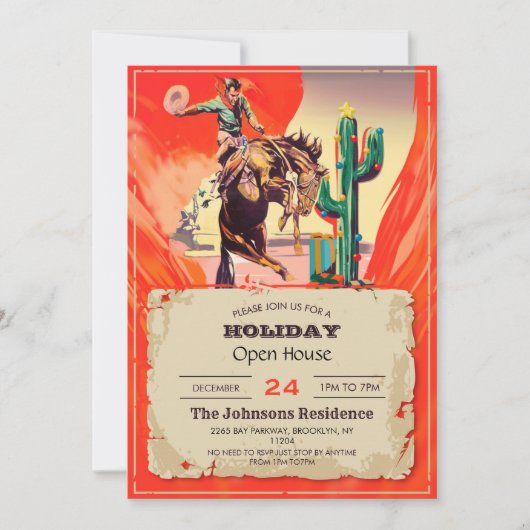 Invitation Rodéo de Christmas (Devant)