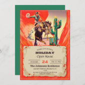 Invitation Rodéo de Christmas (Devant / Derrière)