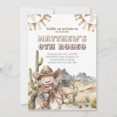 Invitation Rodéo de mignonne Cowboy (Devant)