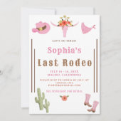 Invitation Rodéo Dernière rose Cowgirl Bachelorette Party (Devant)