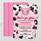 Invitation Rodéo Disco Filles Filles (Devant / Derrière)