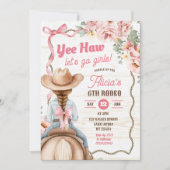 Invitation Rodéo Rodéo Anniversaire de la Coquette de la Bow  (Devant)