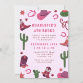 Invitation Rodéo Rodéo Rodéo Western Anniversaire (Devant)