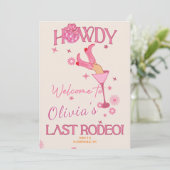 Invitation Rodeo Rouge Dernier Rodéo Bachelorette (Debout devant)