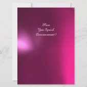 Invitation ROGNES MAGIQUES, Gem parchemin MONOGRAM rose (Dos)