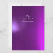 Invitation ROGNES MAGIQUES, Gem parchemin MONOGRAM violet (Dos)