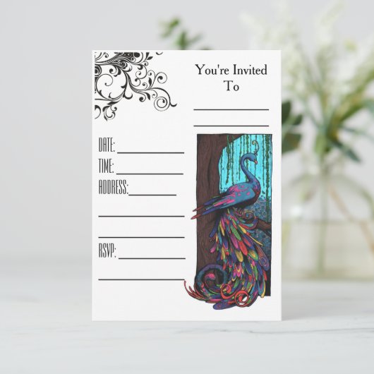 Invitation Roi arc-en-ciel (Debout devant)