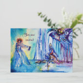 Invitation ROI ARTHUR, DAME DU LAC ET EXCALIBUR glace (Debout devant)