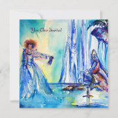 Invitation ROI ARTHUR, DAME DU LAC ET EXCALIBUR or (Devant)