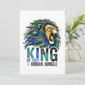 Invitation Roi de la jungle urbaine (Debout devant)