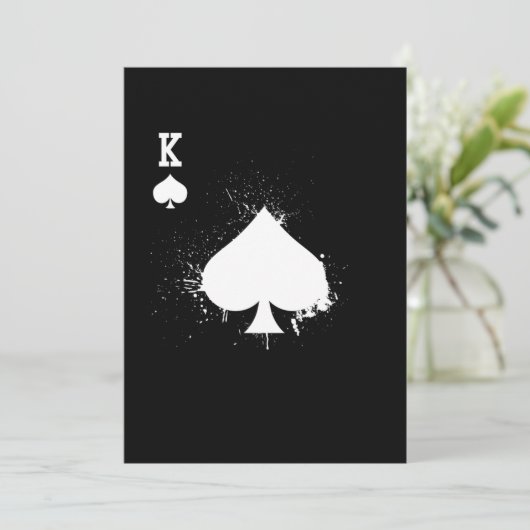 Invitation Roi de Pique J'ai Acheté Cette Chemise Avec Ton Ar (Debout devant)