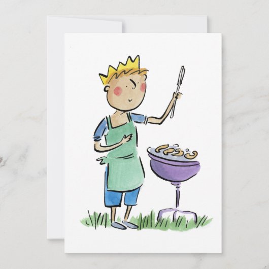 Invitation Roi du barbecue (Devant)