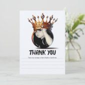 Invitation Roi du Basketball Couronne Dorée Anniversaire Merc (Debout devant)