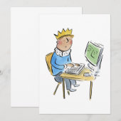 Invitation Roi informatique (Devant / Derrière)