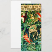 Invitation Roi médiéval Arthur William Morris (Devant / Derrière)