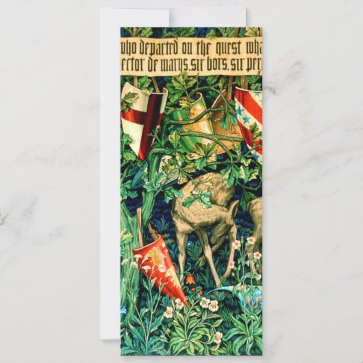 Invitation Roi médiéval Arthur William Morris (Devant)