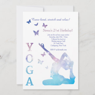 Invitation Roi Pigeon de Yoga