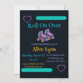 Invitation Roll On Over Child Birday Party (Devant)