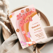 Invitation Roll Retro Super Roller Skate Anniversaire Partie