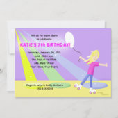 Invitation ROLLER SKATE Rollerskate 5x7 Anniversaire - Blonde (Devant)