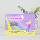 Invitation ROLLER SKATE Rollerskate 5x7 Anniversaire - Blonde (Debout devant)