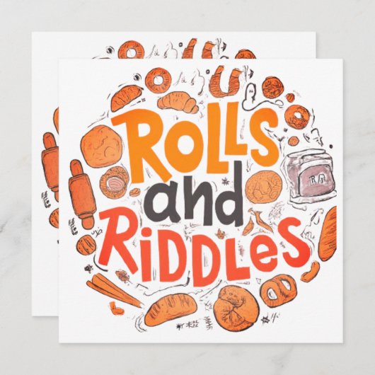 Invitation "Rolls et Riddles" (Devant / Derrière)