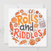 Invitation "Rolls et Riddles" (Dos)