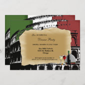 Invitation romain à la mode de dîner de Colisé (Devant / Derrière)